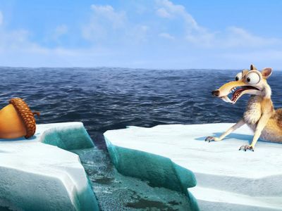 Scrat y la bellota de La Era de Hielo