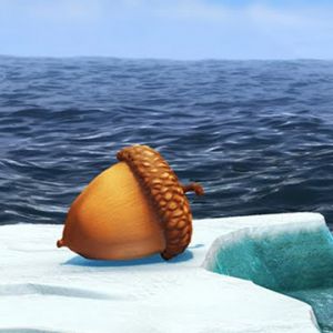 Bellota en el hielo
