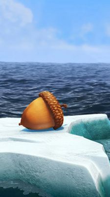 Bellota en el hielo