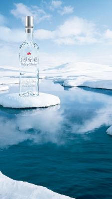 Finlandia Vodka en la Naturaleza
