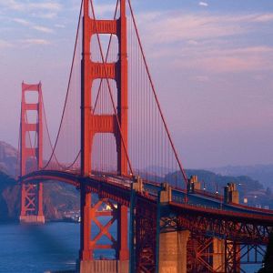 Puente Golden Gate al Atardecer