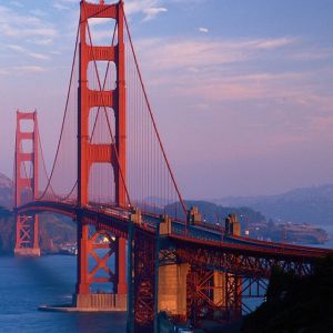 Puente Golden Gate al Atardecer