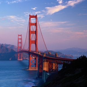 Puente Golden Gate al Atardecer