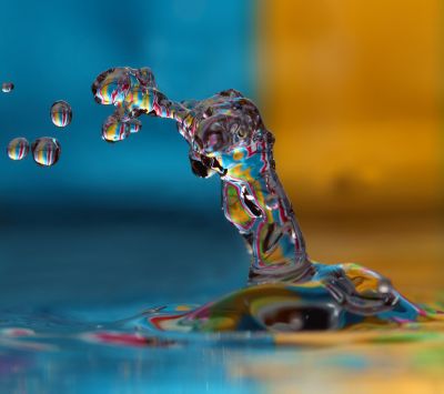 Salpicadura de Agua Colorida