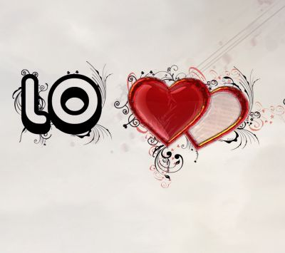 Ilustración de Corazones de Amor