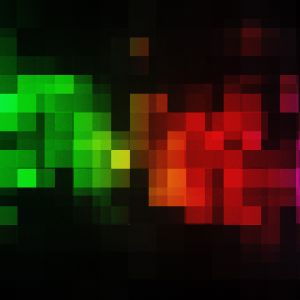 Arte Abstracto Pixel Colorido