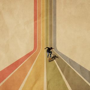 Skateboarding Estilo Retro