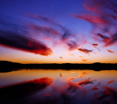 Impresionante Reflejo del Atardecer