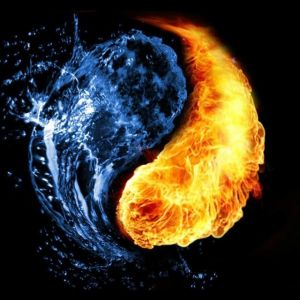 Fuego y Agua Yin Yang