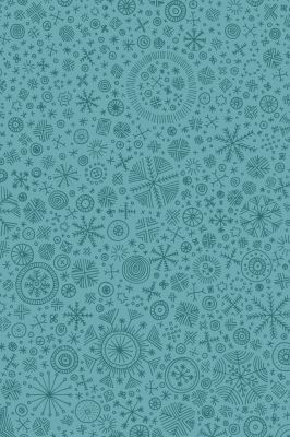 Patrón Abstracto de Copos de Nieve Azules