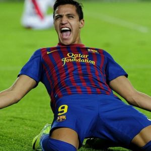 Alexis Sanchez Celebrando Gol