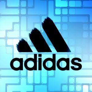 Logo de Adidas en Fondo Azul