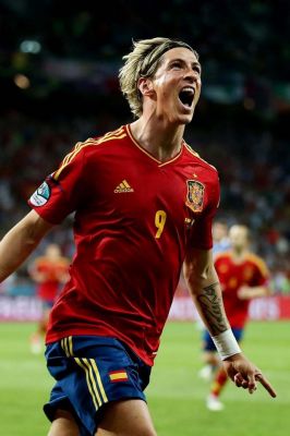 Fernando Torres Celebrando un Gol