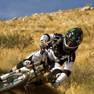 Ciclista de Montaña en Acción