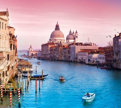 Canal de Venecia al Atardecer