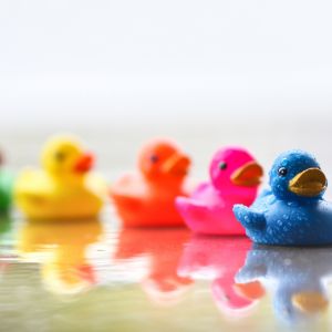 Patitos de Goma Coloridos