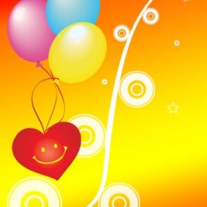 Globos Coloridos y Corazón