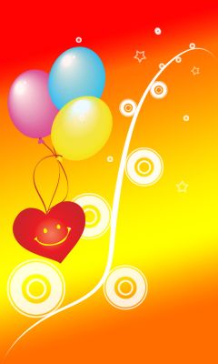 Globos Coloridos y Corazón