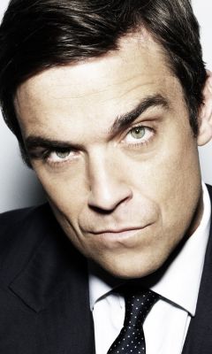 Retrato de Robbie Williams