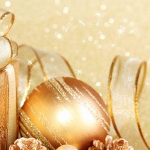 Decoraciones Navideñas Doradas
