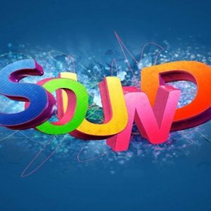 Tipografía Colorida de Sonido