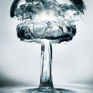 Arte Abstracto de Explosión de Agua