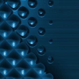 Patrón Abstracto Azul con Gotas