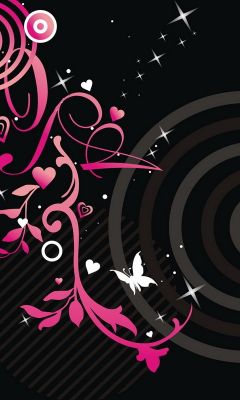 Diseño Abstracto Floral Rosa