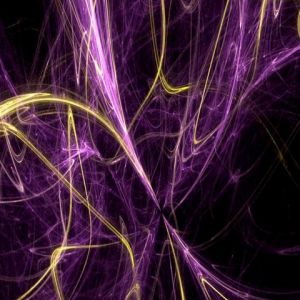 Diseño Abstracto Púrpura y Amarillo