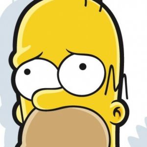 Personaje de Caricatura Homer Simpson