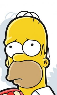 Personaje de Caricatura Homer Simpson