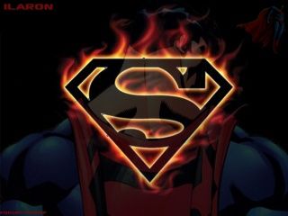 Logo de Superman en Llamas