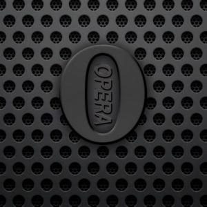 Logo de Opera en Fondo Negro
