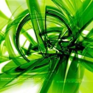 Diseño Abstracto Verde Vibrante