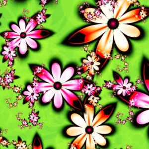 Diseño Abstracto de Flores Coloridas