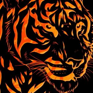 Ilustración de Tigre Majestuoso