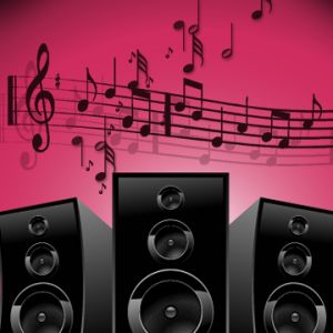 Altavoces de Música y Notas