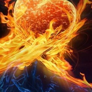Ilustración de Corazón Ardiente