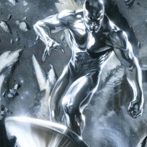 Arte Cósmico del Silver Surfer