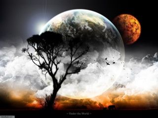 Paisaje Cósmico con Planetas