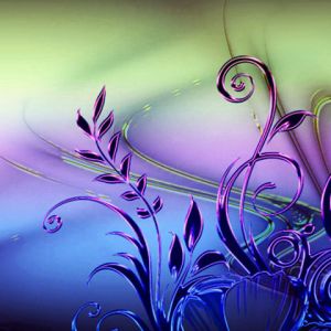 Diseño Abstracto Floral Colorido