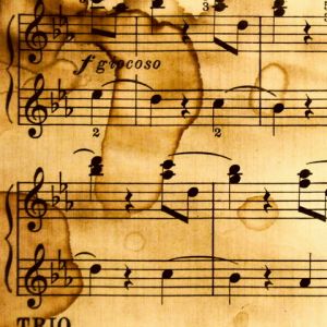 Partitura Musical Vintage