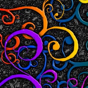 Diseño Abstracto de Espirales Coloridas