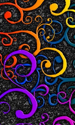 Diseño Abstracto de Espirales Coloridas