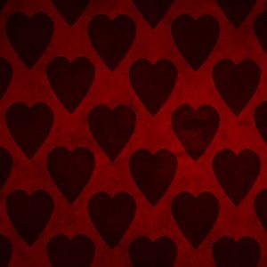 Patrón de Corazones Rojos