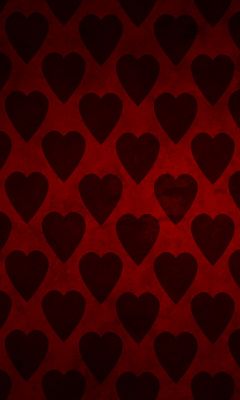 Patrón de Corazones Rojos
