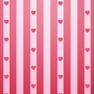Patrón de Corazones a Rayas Rosadas