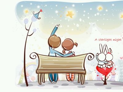 Ilustración Noche Estrellada