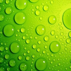 Gotas de Agua Verdes Abstractas
