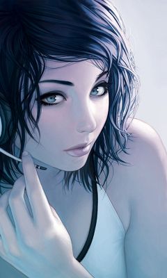 Chica Digital con Auriculares